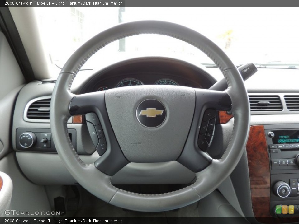 Light Titanium/Dark Titanium Interior Steering Wheel for the 2008 Chevrolet Tahoe LT #77363802