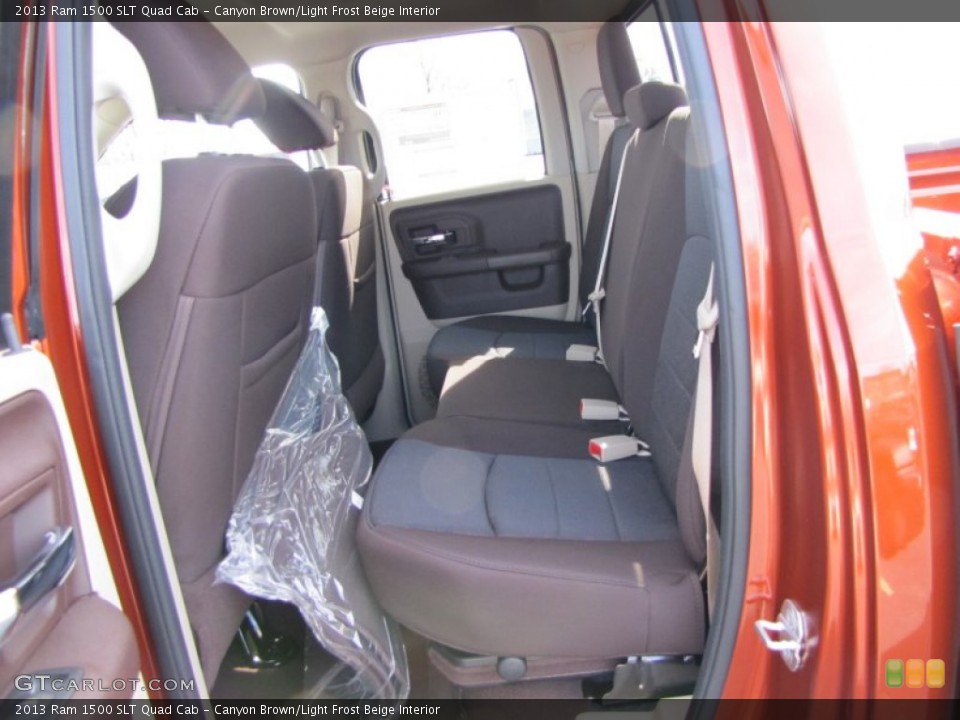 Canyon Brown/Light Frost Beige Interior Rear Seat for the 2013 Ram 1500 SLT Quad Cab #77363814