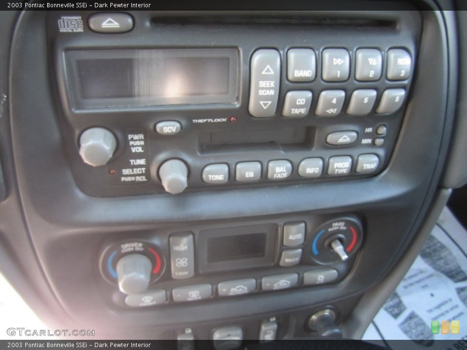 Dark Pewter Interior Controls for the 2003 Pontiac Bonneville SSEi #77363870