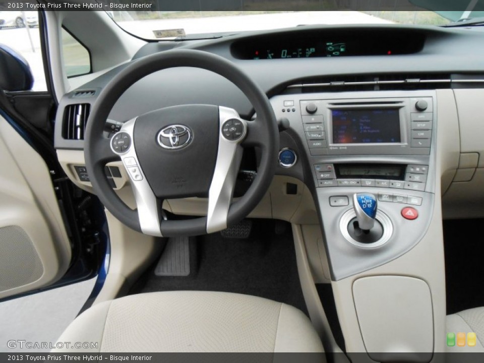 Bisque Interior Dashboard for the 2013 Toyota Prius Three Hybrid #77364024