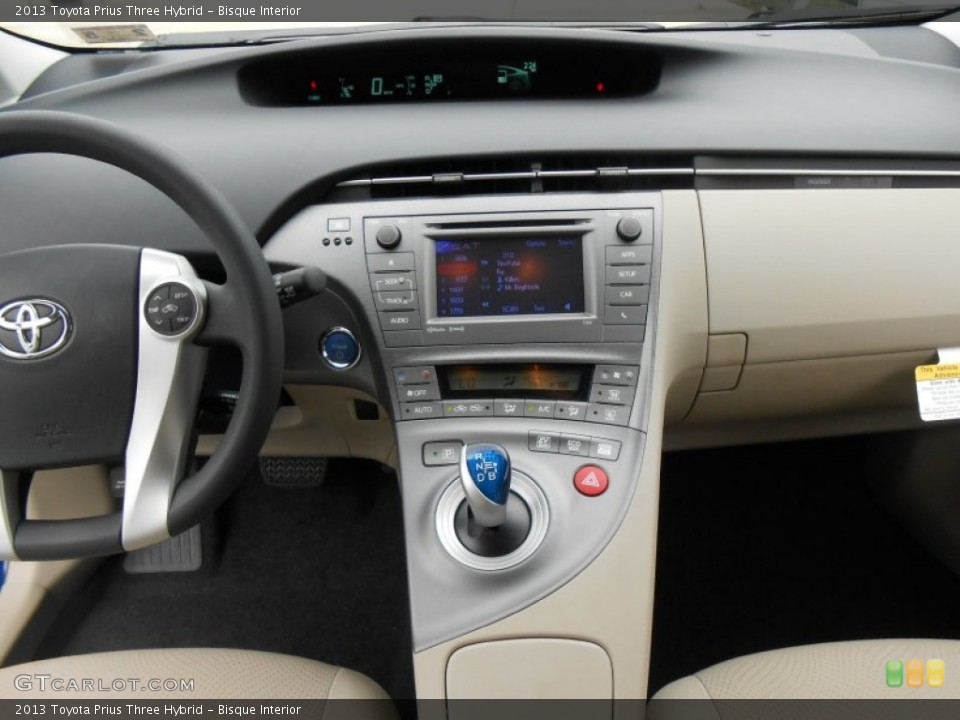 Bisque Interior Dashboard for the 2013 Toyota Prius Three Hybrid #77364048