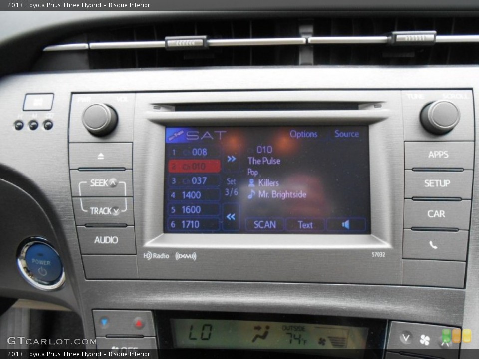 Bisque Interior Audio System for the 2013 Toyota Prius Three Hybrid #77364069