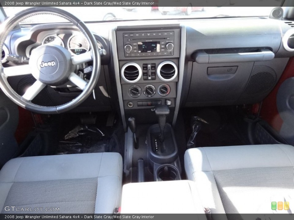 Dark Slate Gray/Med Slate Gray Interior Dashboard for the 2008 Jeep Wrangler Unlimited Sahara 4x4 #77364199