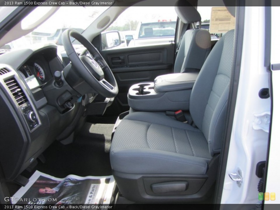 Black/Diesel Gray Interior Photo for the 2013 Ram 1500 Express Crew Cab #77364783