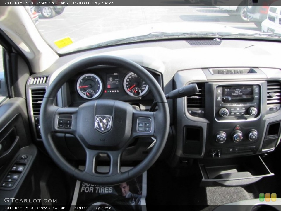 Black/Diesel Gray Interior Dashboard for the 2013 Ram 1500 Express Crew Cab #77364816