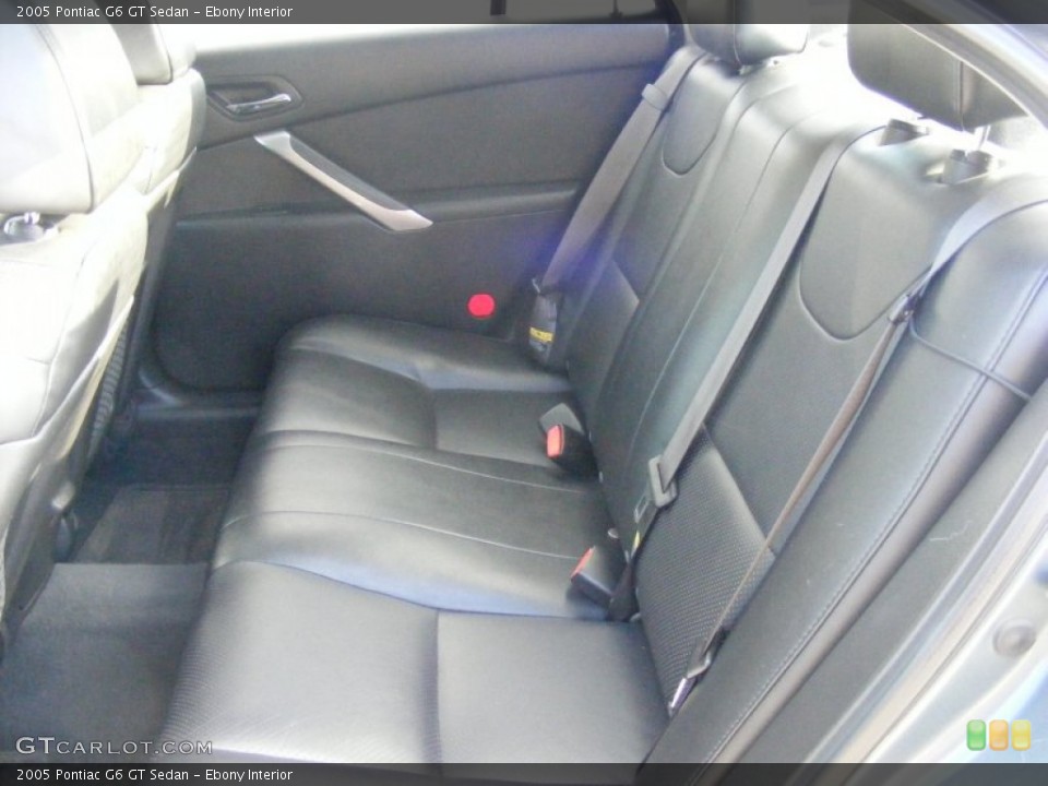 Ebony Interior Rear Seat for the 2005 Pontiac G6 GT Sedan #77365295