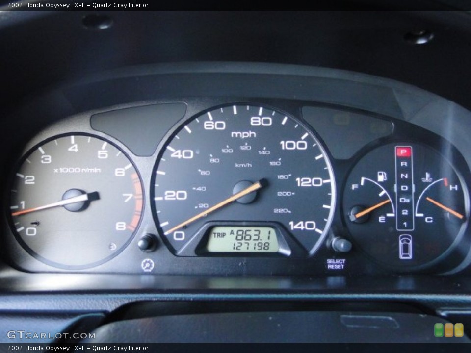 Quartz Gray Interior Gauges for the 2002 Honda Odyssey EX-L #77365329