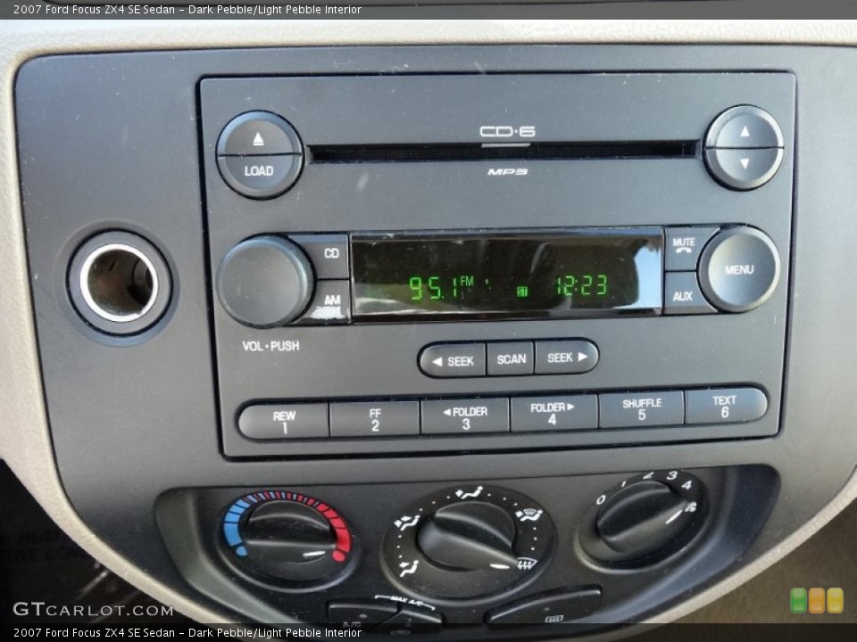 Dark Pebble/Light Pebble Interior Audio System for the 2007 Ford Focus ZX4 SE Sedan #77366079