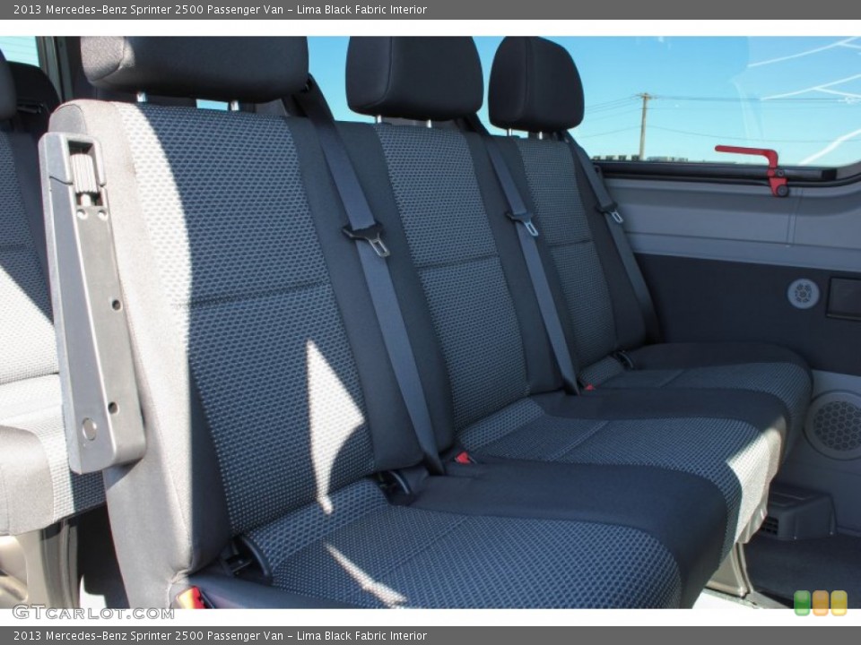 Lima Black Fabric Interior Rear Seat for the 2013 Mercedes-Benz Sprinter 2500 Passenger Van #77366289