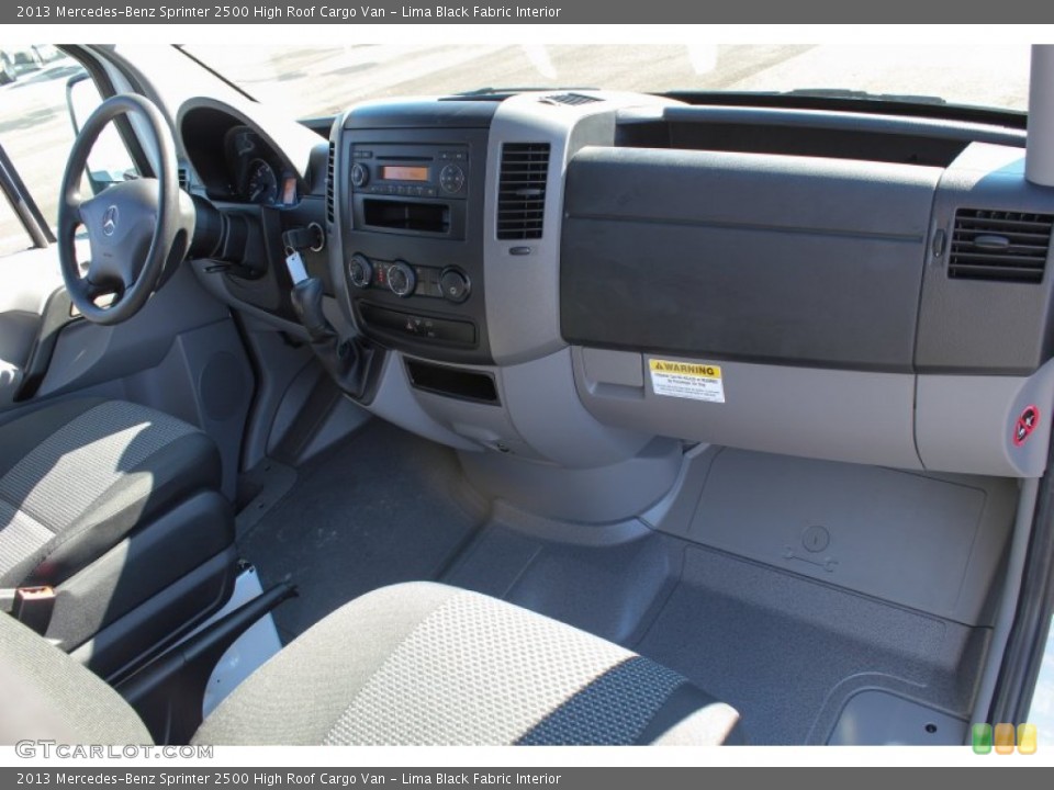 Lima Black Fabric Interior Dashboard for the 2013 Mercedes-Benz Sprinter 2500 High Roof Cargo Van #77366545