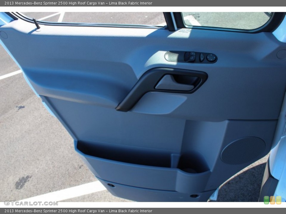 Lima Black Fabric Interior Door Panel for the 2013 Mercedes-Benz Sprinter 2500 High Roof Cargo Van #77366586