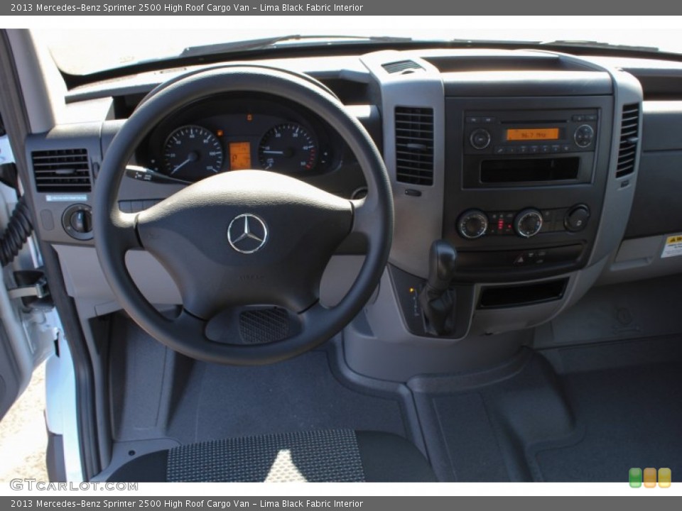 Lima Black Fabric Interior Dashboard for the 2013 Mercedes-Benz Sprinter 2500 High Roof Cargo Van #77366627