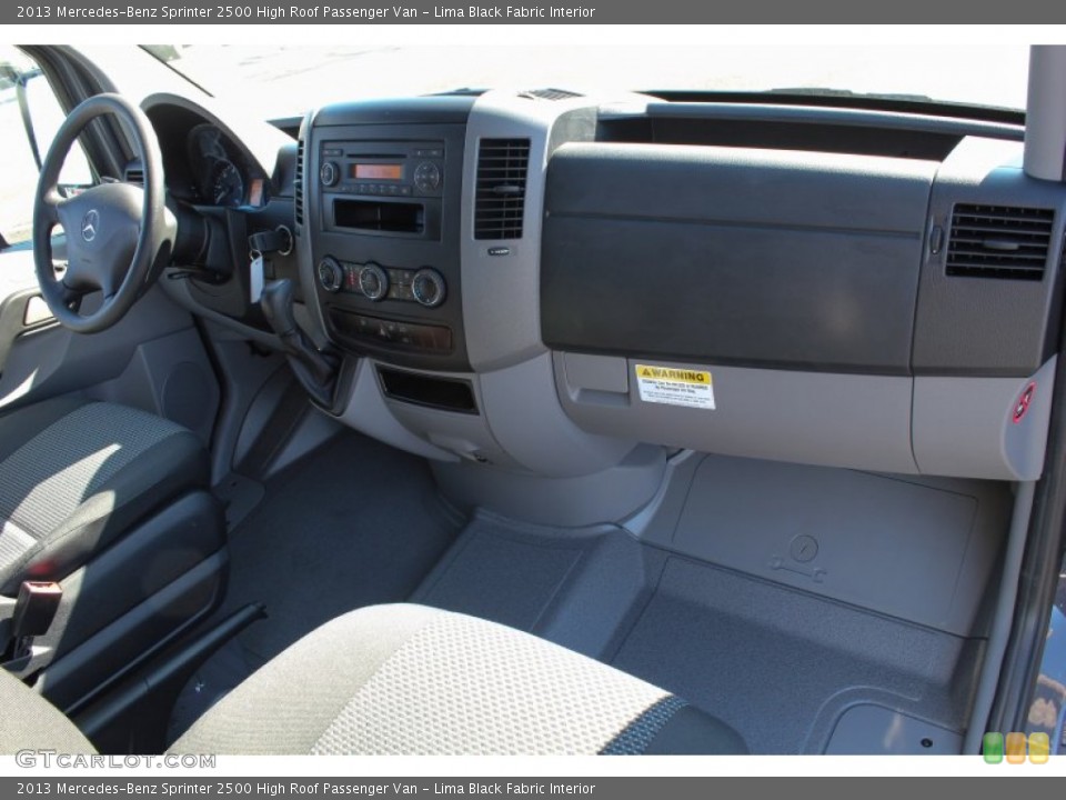 Lima Black Fabric Interior Dashboard for the 2013 Mercedes-Benz Sprinter 2500 High Roof Passenger Van #77366964