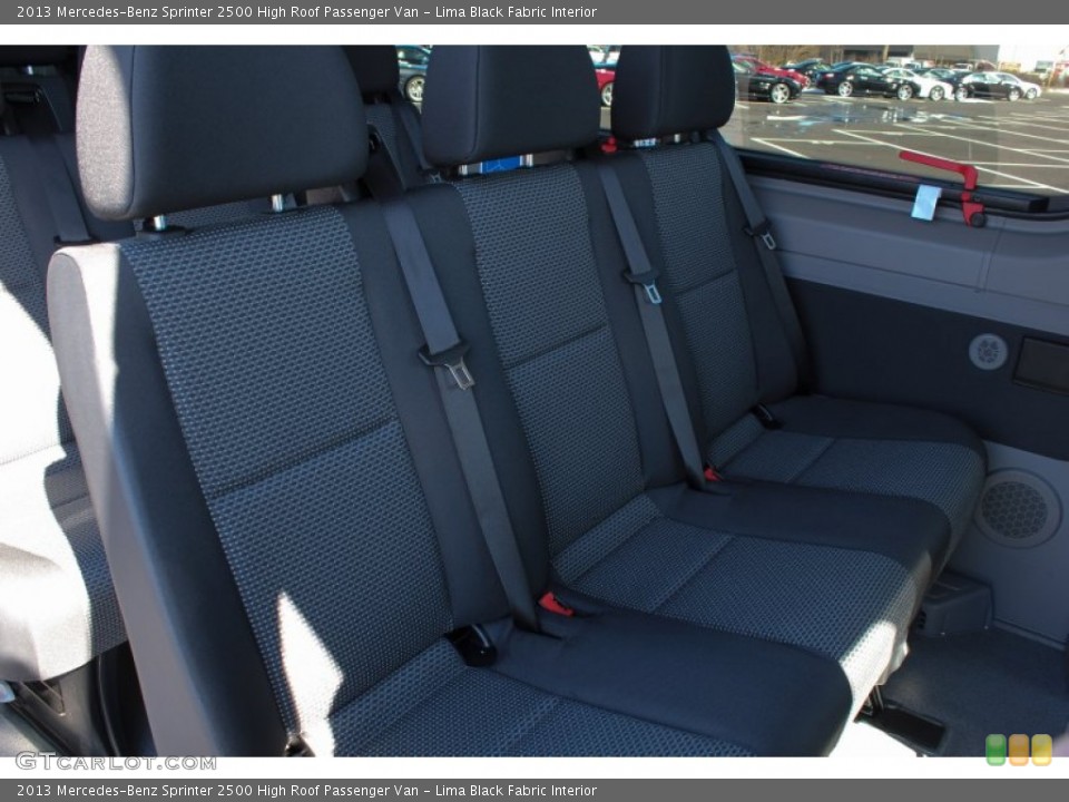 Lima Black Fabric Interior Rear Seat for the 2013 Mercedes-Benz Sprinter 2500 High Roof Passenger Van #77367138