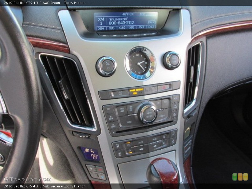 Ebony Interior Controls for the 2010 Cadillac CTS 4 3.0 AWD Sedan #77367702