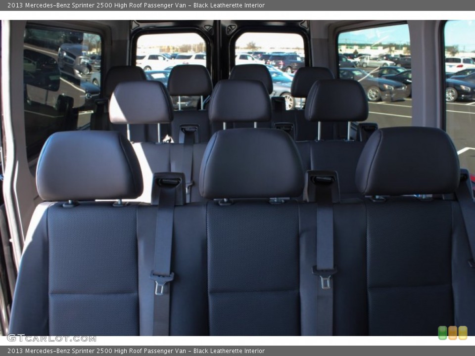 Black Leatherette Interior Rear Seat for the 2013 Mercedes-Benz Sprinter 2500 High Roof Passenger Van #77367993