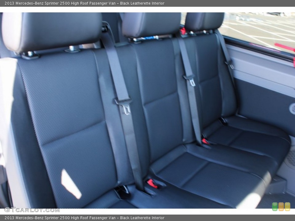 Black Leatherette Interior Rear Seat for the 2013 Mercedes-Benz Sprinter 2500 High Roof Passenger Van #77368034