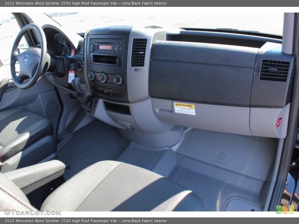 Lima Black Fabric Interior Dashboard for the 2013 Mercedes-Benz Sprinter 2500 High Roof Passenger Van #77368303