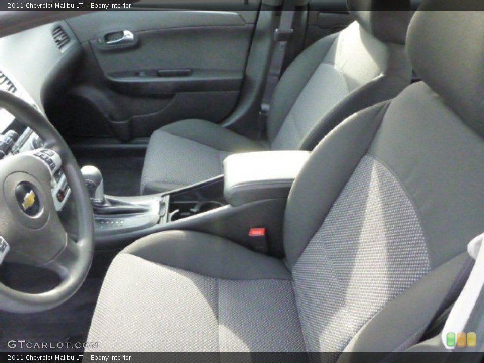 Ebony Interior Front Seat for the 2011 Chevrolet Malibu LT #77368353
