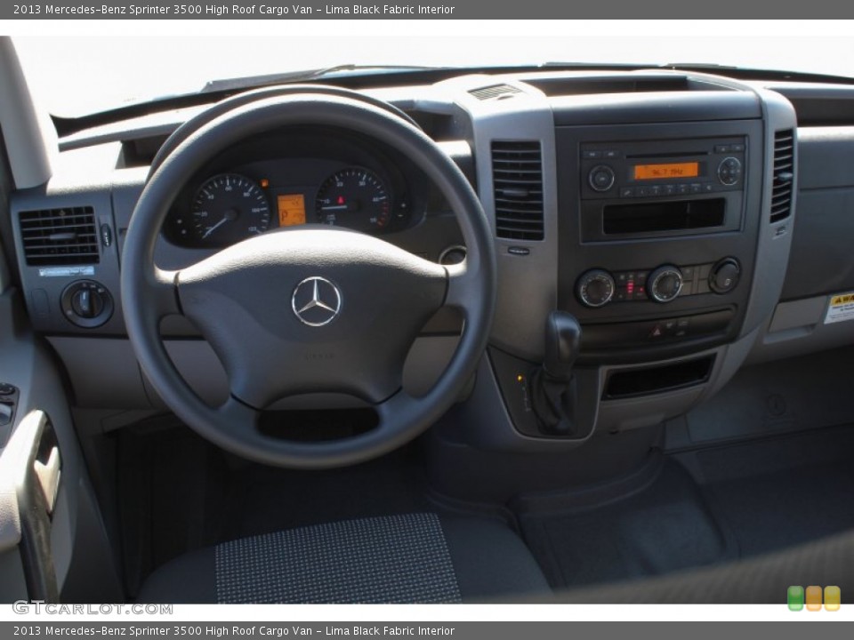 Lima Black Fabric Interior Dashboard for the 2013 Mercedes-Benz Sprinter 3500 High Roof Cargo Van #77368869