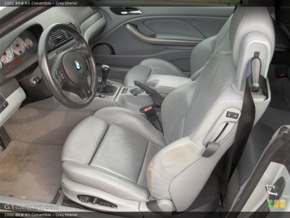 Grey Interior Front Seat for the 2002 BMW M3 Convertible #77369126