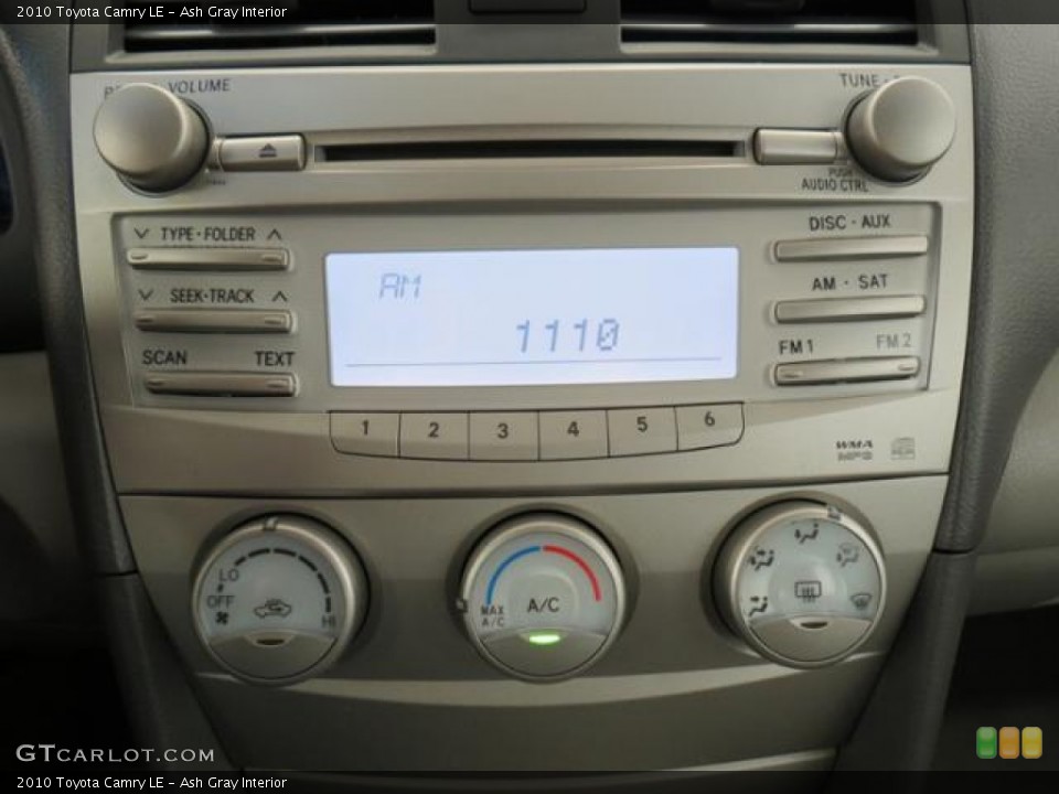 Ash Gray Interior Audio System for the 2010 Toyota Camry LE #77369316