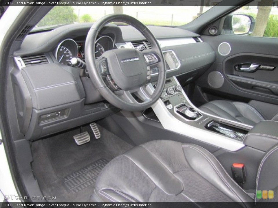 Dynamic Ebony/Cirrus Interior Prime Interior for the 2012 Land Rover Range Rover Evoque Coupe Dynamic #77369791