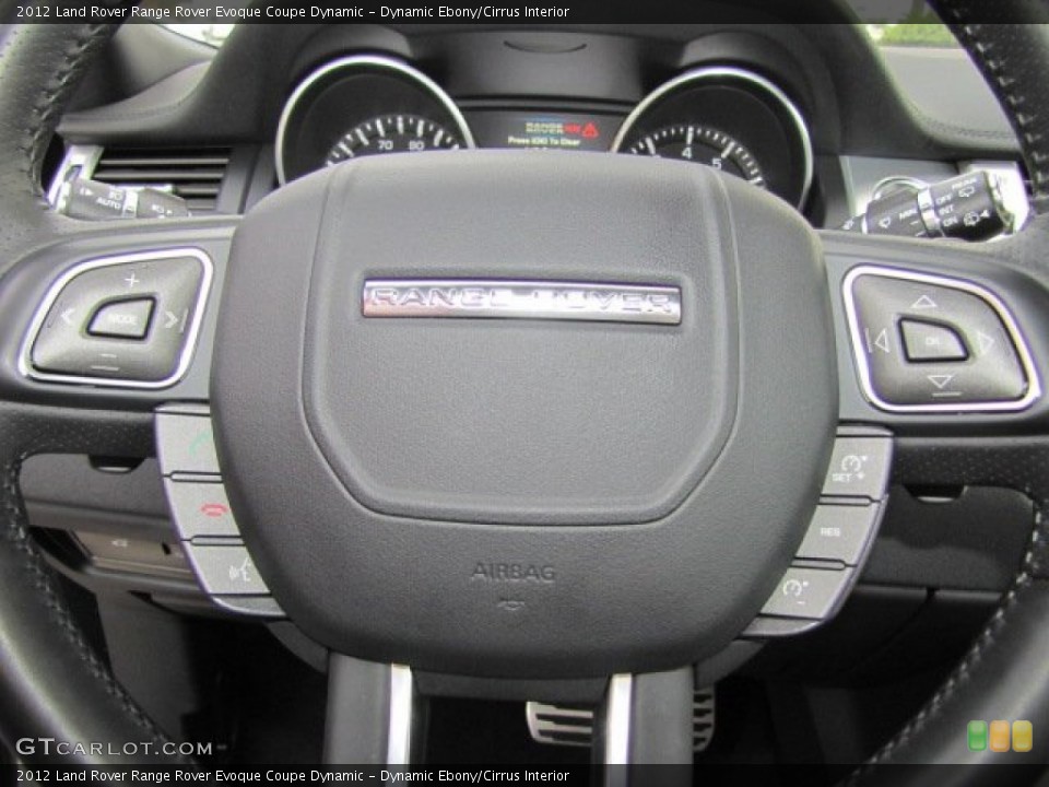 Dynamic Ebony/Cirrus Interior Steering Wheel for the 2012 Land Rover Range Rover Evoque Coupe Dynamic #77369838