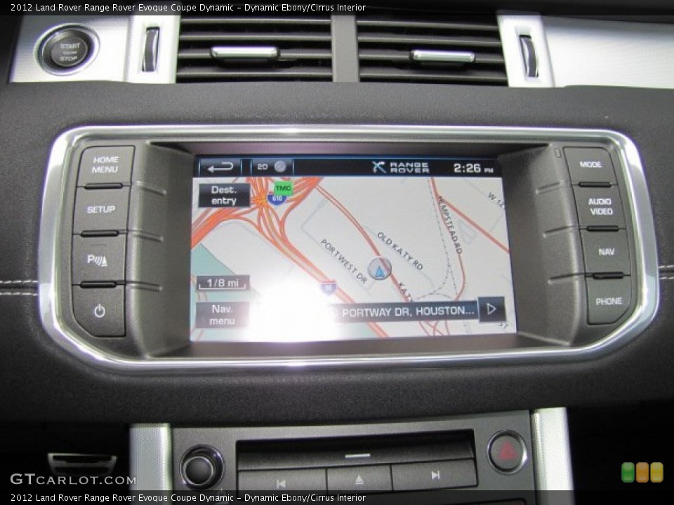 Dynamic Ebony/Cirrus Interior Navigation for the 2012 Land Rover Range Rover Evoque Coupe Dynamic #77369922