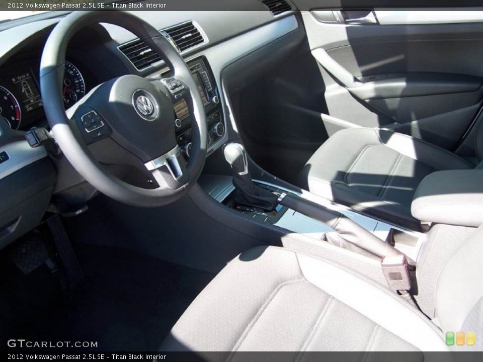 Titan Black Interior Prime Interior for the 2012 Volkswagen Passat 2.5L SE #77370032
