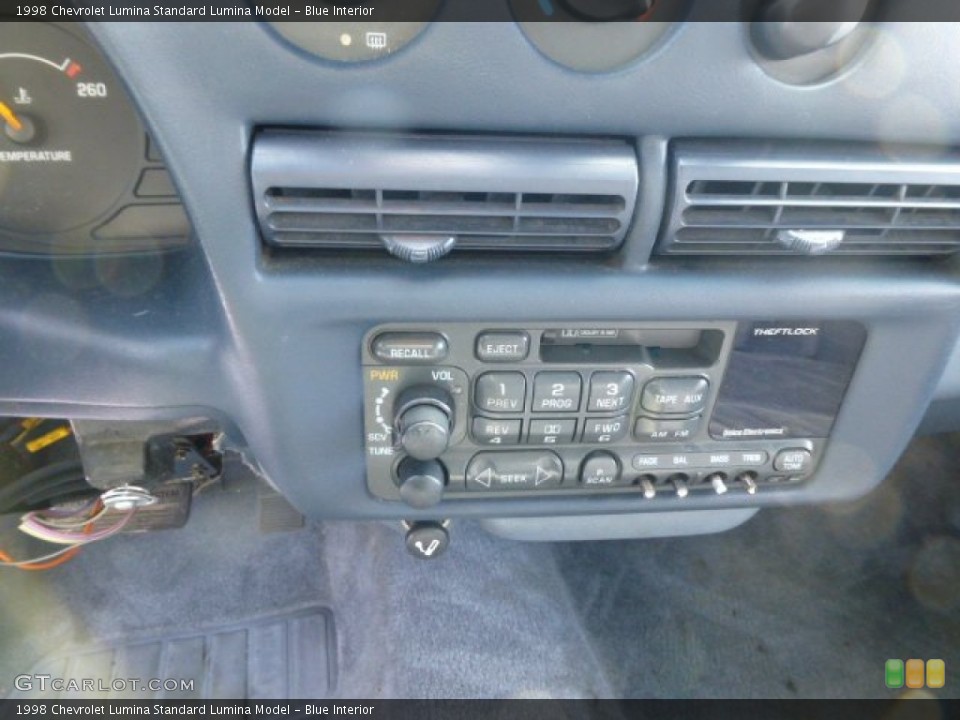 Blue Interior Controls for the 1998 Chevrolet Lumina  #77370925