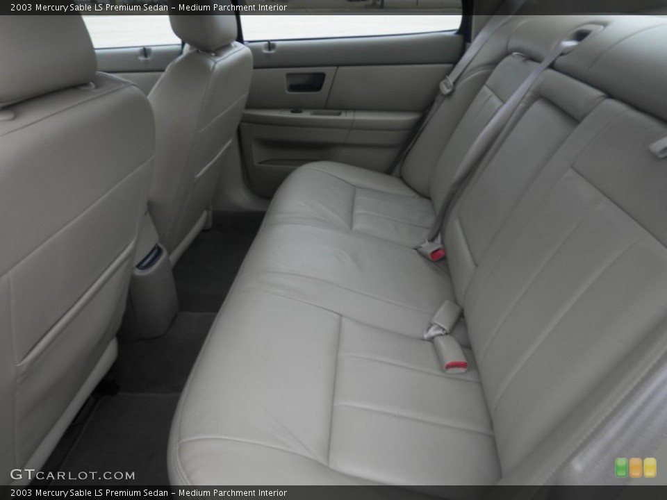 Medium Parchment Interior Rear Seat for the 2003 Mercury Sable LS Premium Sedan #77371103