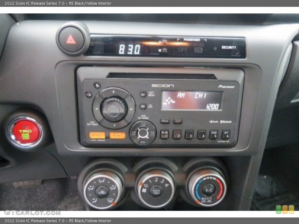 RS Black/Yellow Interior Controls for the 2012 Scion tC Release Series 7.0 #77371767
