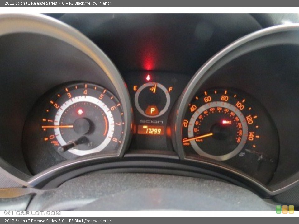 RS Black/Yellow Interior Gauges for the 2012 Scion tC Release Series 7.0 #77371788