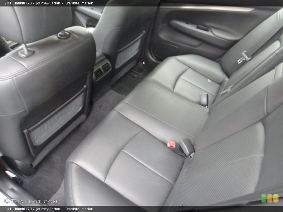 Graphite Interior Rear Seat for the 2011 Infiniti G 37 Journey Sedan #77372220