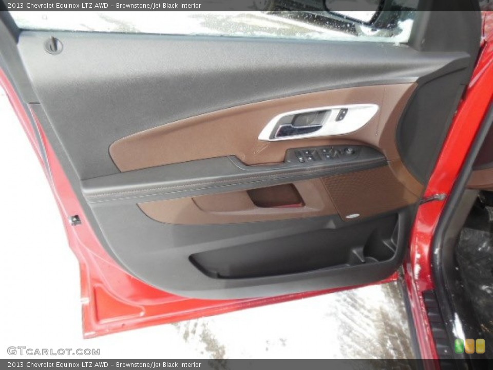 Brownstone/Jet Black Interior Door Panel for the 2013 Chevrolet Equinox LTZ AWD #77372376