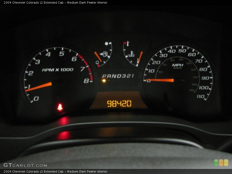 Medium Dark Pewter Interior Gauges for the 2004 Chevrolet Colorado LS Extended Cab #77372547