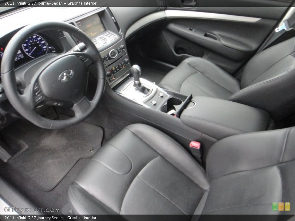 Graphite Interior Prime Interior for the 2011 Infiniti G 37 Journey Sedan #77372702
