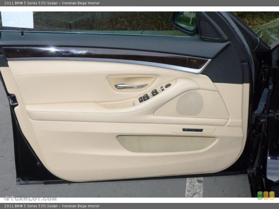 Venetian Beige Interior Door Panel for the 2011 BMW 5 Series 535i Sedan #77372850