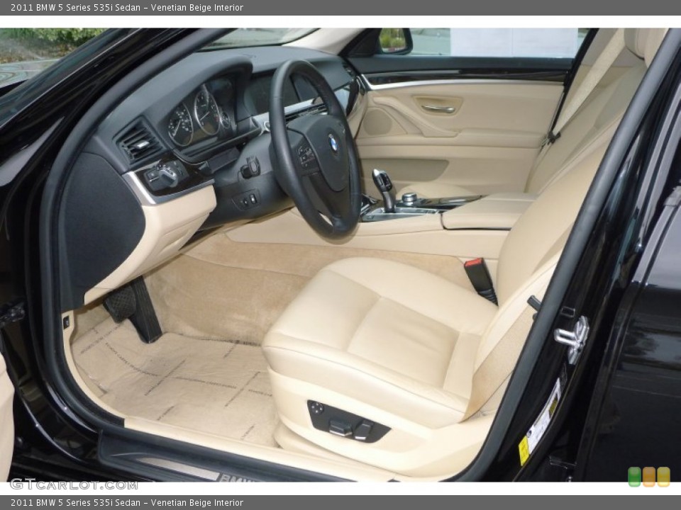 Venetian Beige Interior Photo for the 2011 BMW 5 Series 535i Sedan #77372871