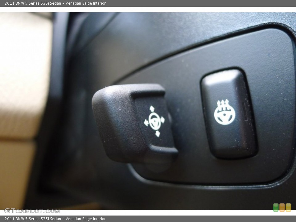Venetian Beige Interior Controls for the 2011 BMW 5 Series 535i Sedan #77373129