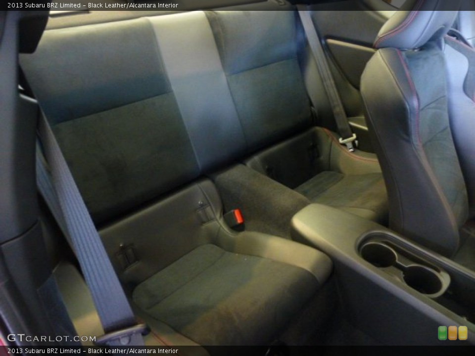 Black Leather/Alcantara Interior Rear Seat for the 2013 Subaru BRZ Limited #77373141