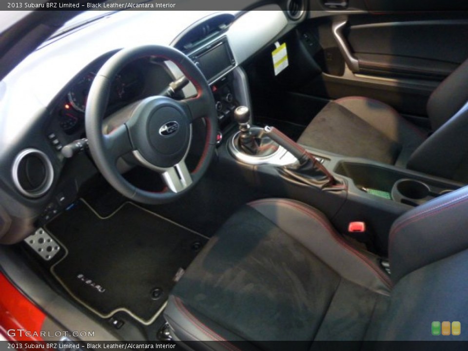 Black Leather/Alcantara Interior Prime Interior for the 2013 Subaru BRZ Limited #77373201