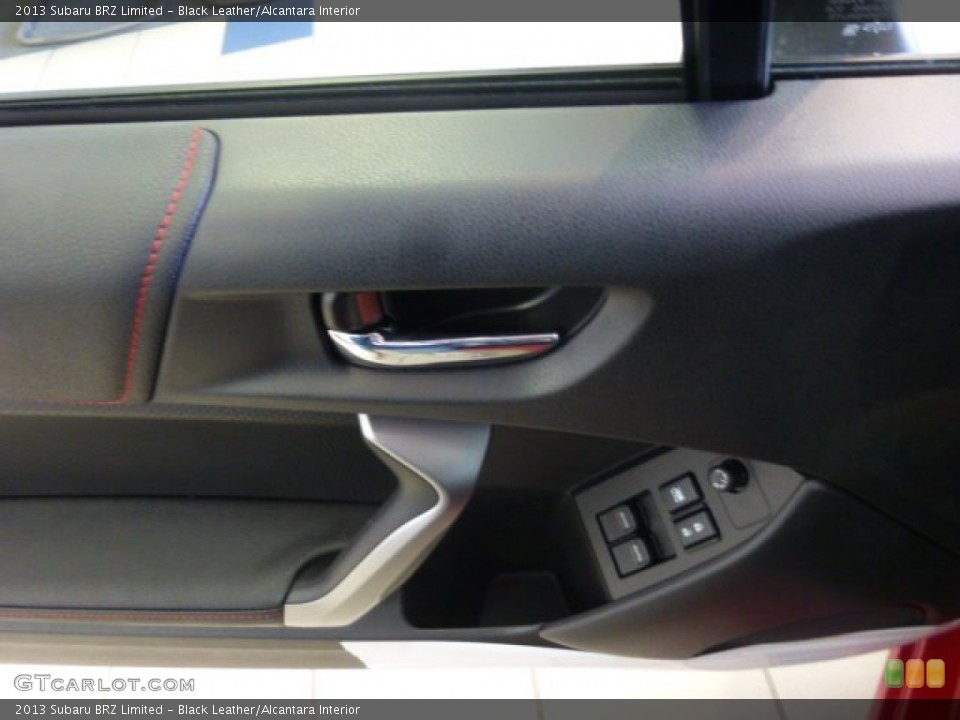 Black Leather/Alcantara Interior Door Panel for the 2013 Subaru BRZ Limited #77373225