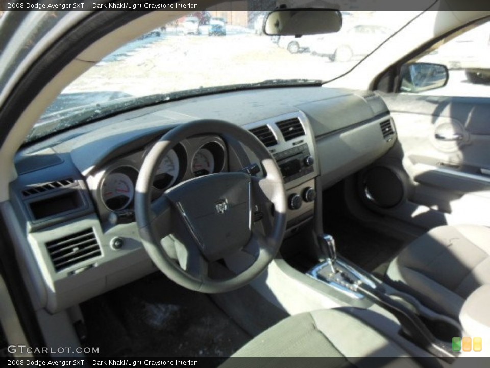 Dark Khaki/Light Graystone Interior Prime Interior for the 2008 Dodge Avenger SXT #77373896