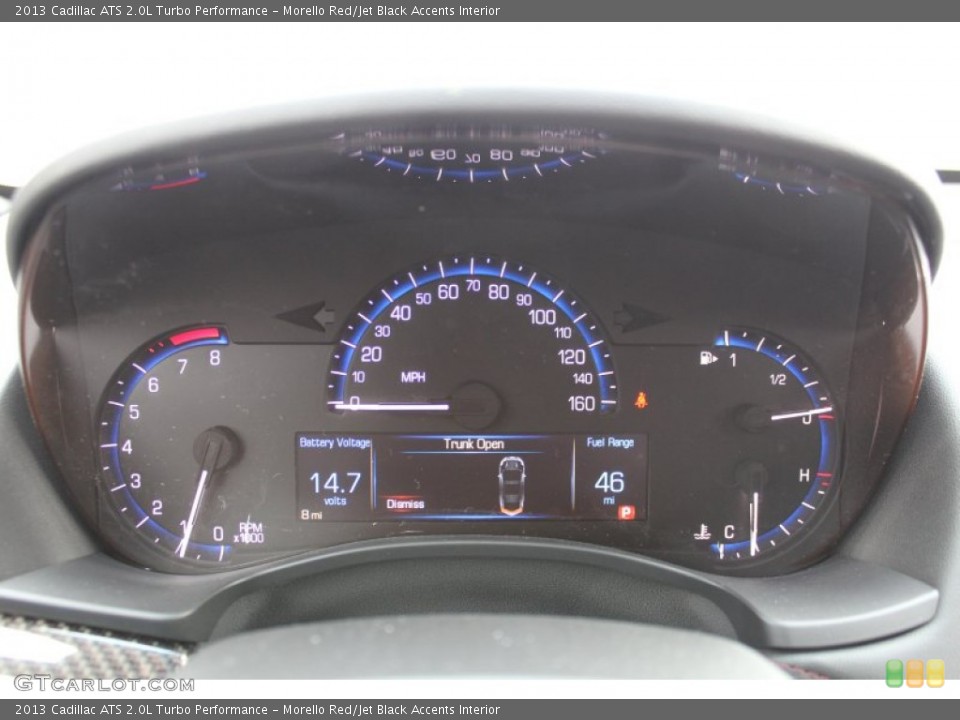 Morello Red/Jet Black Accents Interior Gauges for the 2013 Cadillac ATS 2.0L Turbo Performance #77375379