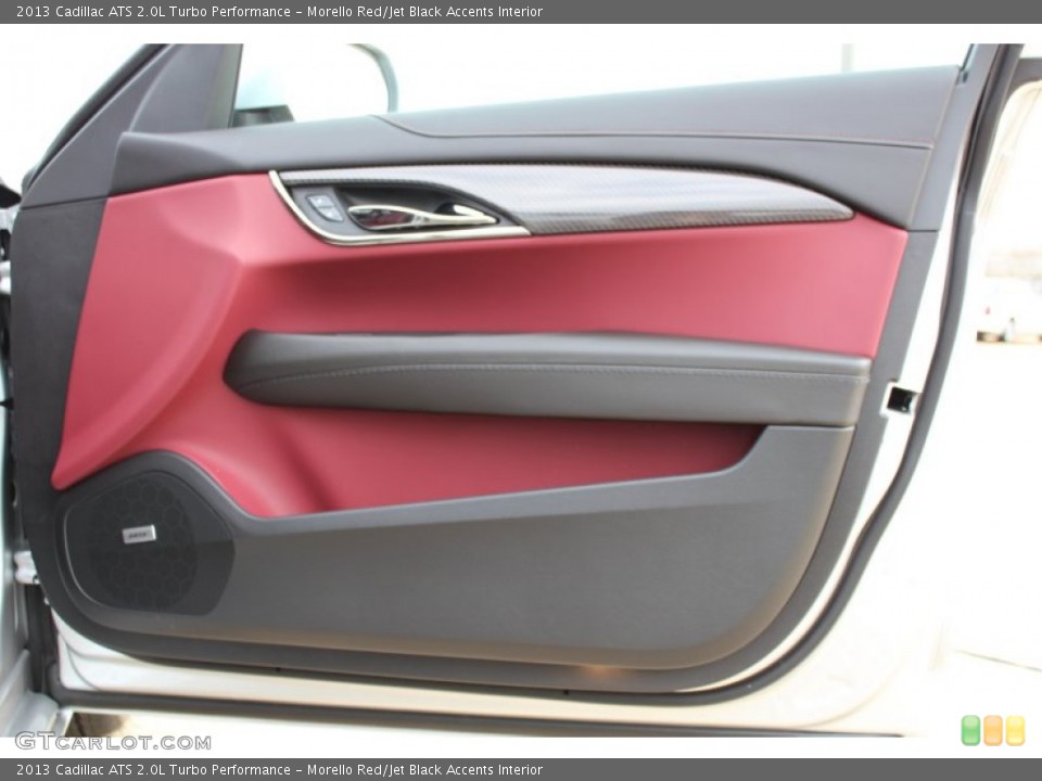 Morello Red/Jet Black Accents Interior Door Panel for the 2013 Cadillac ATS 2.0L Turbo Performance #77375495