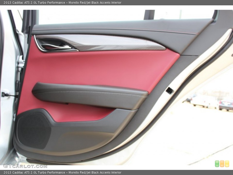 Morello Red/Jet Black Accents Interior Door Panel for the 2013 Cadillac ATS 2.0L Turbo Performance #77375580
