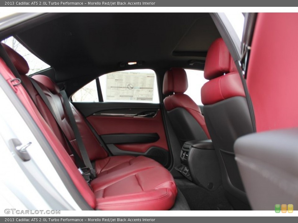 Morello Red/Jet Black Accents Interior Rear Seat for the 2013 Cadillac ATS 2.0L Turbo Performance #77375604