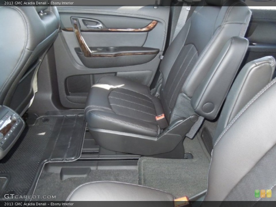 Ebony Interior Rear Seat for the 2013 GMC Acadia Denali #77375616